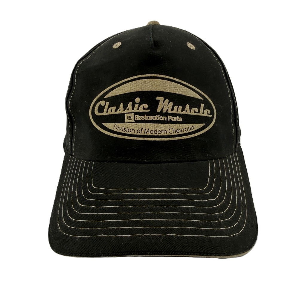 Classic Muscle Hat Mens OSFA Black GM Restoration‎ Parts Chevrolet Cobra Cap
